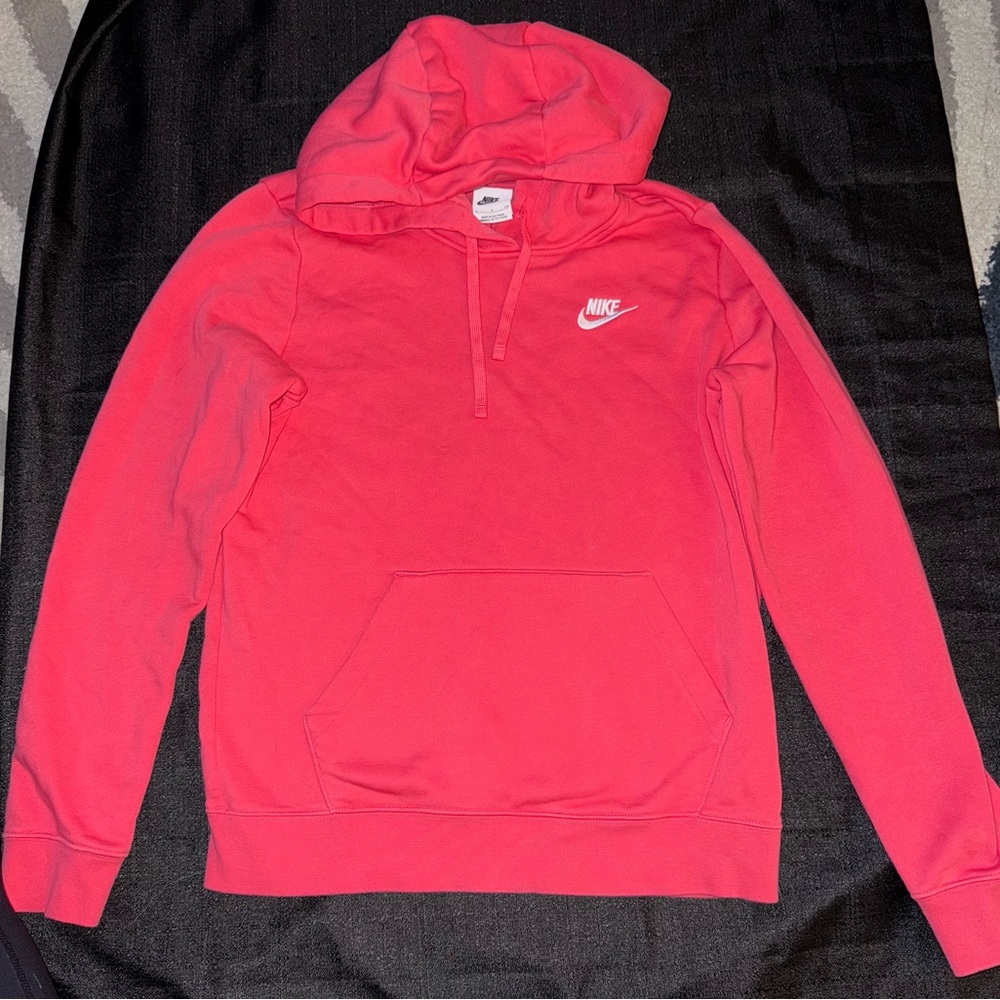 New Nike Vibrant Pink Pullover Hoodie